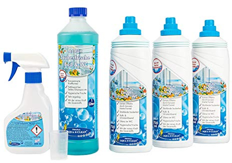 AC PUR Zauberfrische Bad & Sanitär- Intensivreiniger 4-tlg. - kraftvoller Bad Reiniger, Kalk-Entferner-Löser