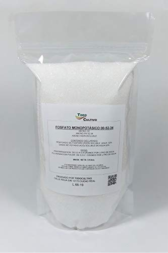 Fosfato monopotassico MKP 5 kg, fertilizzante salato solubile in acqua. fertilizzante ricco di fosforo e potassio