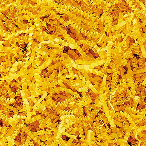 SizzlePak Geschenkfüllmaterial – gelb 500g | Umweltfreundliches Geschenkverpackungsmaterial – viele Farben – 125g-1kg erhältlich
