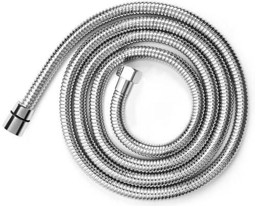 59 Inches Shower Hose,Bidet hose 304 Stainless Steel Handheld Shower Head Hose,The thread interface size is G1/2 (0.8 or 20mm)(Chrome)