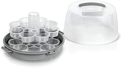 Simpli-Magic 79322 2-Tier Cake Carrier Holder, Clear