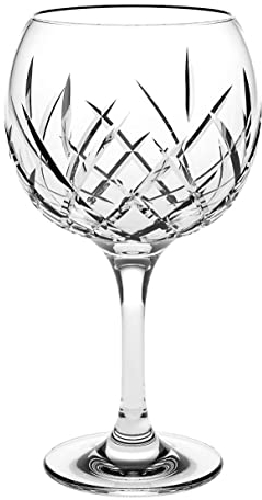 Borgonovo Rococò - Bicchiere per gin tonic, con stelo, 539 ml, confezione da 6 pezzi