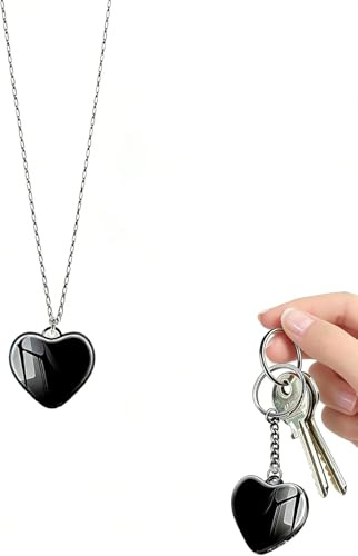Wearable Recording Device Small Voice Recorder Digital Voice Activated Recorder Mini Sound Recorder - Heart Pendant Neckalce Keychain Voice Recorder Portable for Meetings Classes Interviews