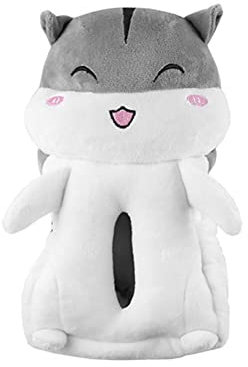 Cartoon Plüsch Auto Taschentuchbox,Asudaro Auto Tissue Halter Kosmetiktücherbox Papiertaschentuchhalter Hamster Tissue Box Tierpuppen Tissue Spender Taschentücher Papierhalter Serviettenbox Typ A