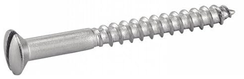ACTON Vis à bois tête fraisée bombée fendue - Inox A2 3x10 mm - Boîte de 200 - Vis, pointes, boulons