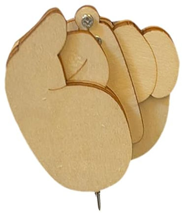 Broches en bois – Broche créative en bois | Broches, boutons et épingles