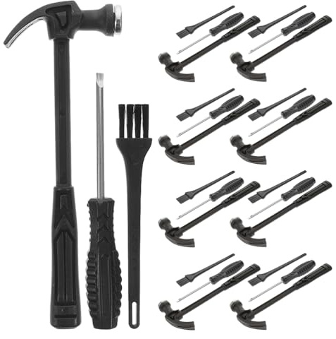 UPKOCH 9 Sets Schwarz Ausgrabungsset Für Kinder Fossilien Ausgrabungswerkzeug-Set Für Kinder Kleiner Pinsel Meißelhammer Lernspielzeug Rock-Geographie-Set Edelsteine Dinosaurier-Grabwerkzeuge