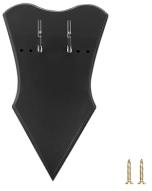 DONGKER Supporto per Spada, Espositore per Katana da Parete in Legno con Ganci e Viti, Porta Verticale per Spade, Pugnale, Ascia, Chiave, Lama (Spada Non Inclusa)