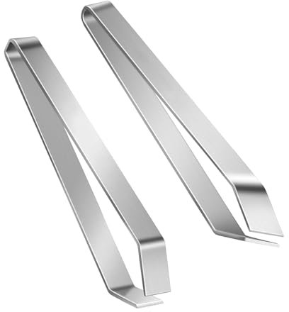 2 Pezzi Pinza Leva Lische Inox, Pinzette per Lische di Pesce, Pinza per Ossa di Pesce, Pinzetta per Pesci e Pollame, 12cm – Set di Utensili da Cucina, Perfetta per Cucina e Ristoranti