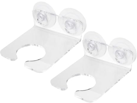 HOMOBABE 2pcs Bathroom Wine Glass Holder Wine Glass Rack Single Cup Holder for Shower Bathtub Rack Strong Suction Cup