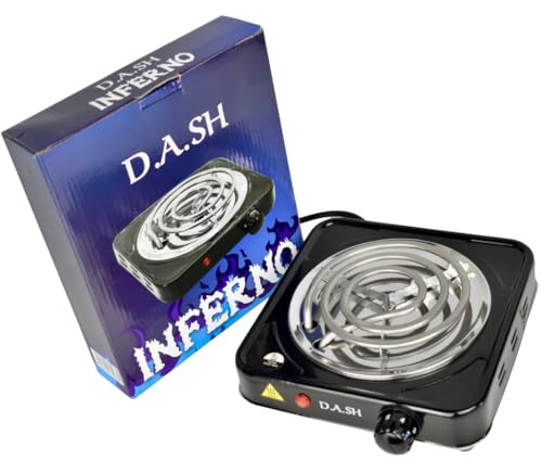 Hornillo 1000W de cachimba para carbones - Carbones en 5 min | 5 intensidades diferentes - Compatible con todo tipo de gestores de shisha - Conector a corriente 130 cm