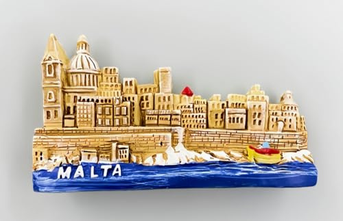 Malta - Calamita da frigorifero 3D souvenir da viaggio