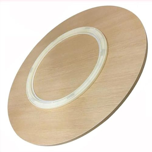 Großer Servierteller for Esstisch, 100 90 80 cm, Lazy Susan, Drehteller aus Holz for Tischplatte, 60 70 cm, drehbares Tablett for den Haushalt, dreht sich reibungslos(Khaki,70cm/28)