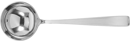 VILLCASE Cucharón Pequeño de Acero Inoxidable Cuchara Redonda para Salsa y Gravy Resistente y Equilibrado para Cocina y Profesional