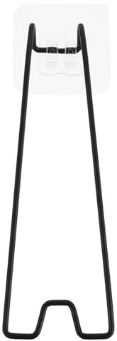 Toyvian Supporto Posteriore Nero per Cornici Portafoto in Acciaio al Carbonio Portatile Cavalletto da Tavolo Design Minimalista ed Elegante per Esposizione Fotografica
