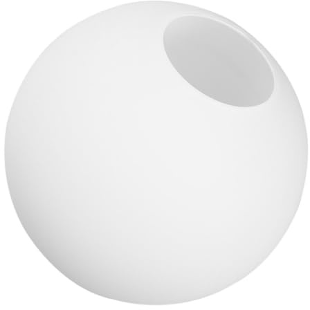 SOESFOUFU Pantalla de Lámpara de Globo de Vidrio Esmerilado Lechoso, Diámetro 8 Cm, Esfera Redonda para Lámparas Colgantes y Apliques de Pared, Reemplazo para Luces Interiores y Exteriores
