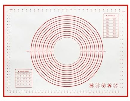 Tappetini stendipasta Tappetino da forno in silicone, tappetino for impastare, for impasto, impastatrice for pizza, griglia for cottura in cucina(30x40cm)