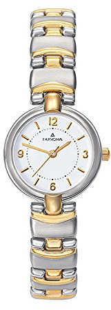 Dugena Damen-Armbanduhr Traditional Classic Analog Quarz Edelstahl beschichtet 2009212