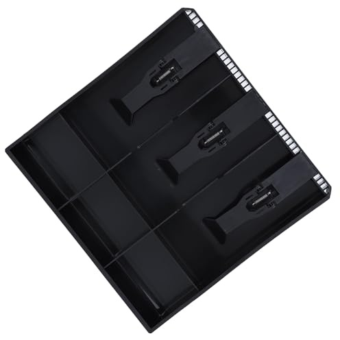Casella di contanti Cassetto di cassa Registro inserto di ricambio 3 fatture 3 monete per scatola di immagazzinaggio di denaro in contanti(Black)