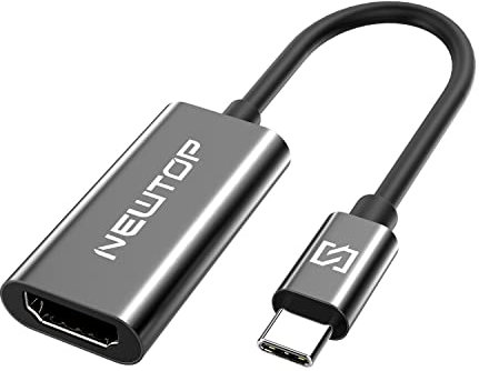 N NEWTOP Cavo Adattatore AD31 da Type-C Maschio a HDMI Femmina 4K HD 2K Convertitore Segnale Video Audio Tipo C USB Collega per Proiettore Notebook Smartphone Console Laptop Tablet Computer