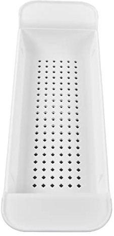 Vasca da bagno vassoio estensibile per vasca da bagno vassoio organizer per vasca, telescopico per asciugamani per vino per candele (bianco) vassoio vasca da bagno Badewannenbretter