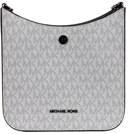 Michael Kors Briley Umhängetasche, klein, Messenger, Umhängetasche, bright white