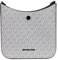 Michael Kors Briley Umhängetasche, klein, Messenger, Umhängetasche, bright white
