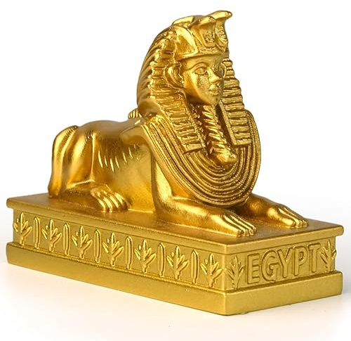 TRANSGOOD Ägyptische Sphinx Sammelfigur, 6,1 cm H, ägyptische Souvenirs, Mini-Figur aus Kunstharz für Zuhause, Desktop-Dekoration