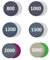 SPORTARC Lot de 90 disques abrasifs ronds de 75 mm, grain 800/1000/1200/1500/2000/3000, papier abrasif orbital pour polissage