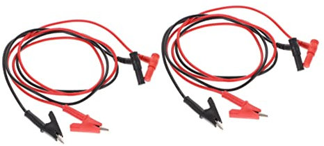 SOLUSTRE 2 Paar 4 Mm Bananen-multimeter-krokodilklemmen Für Autotester Autoreparatur Multimeter-test