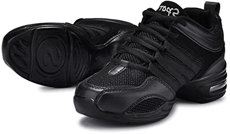 SerendipitousWhisper Split Sole Damen Dancesneaker Schnürschuhe Gym Sport Aerobic Schuhe Cheerleading Training Tanzschuhe Tanzsneaker Laufschuhe Leichte Schuhe Jazzdance Schuhe