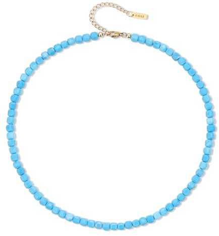 COAI Kristall Halskette mit natürlichen Edelsteinperlen – Damenschmuck