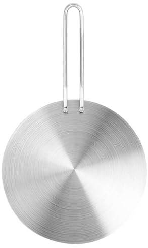 HAOHIZE Induktion Adapterplatte, Induktionsadapterplatte, Adapterplatte für Induktionsherd, Edelstahl Wärmeverteiler Platte, Induktionsplatten Adapter, Konverter Gas Elektroherdplatte (20 cm)
