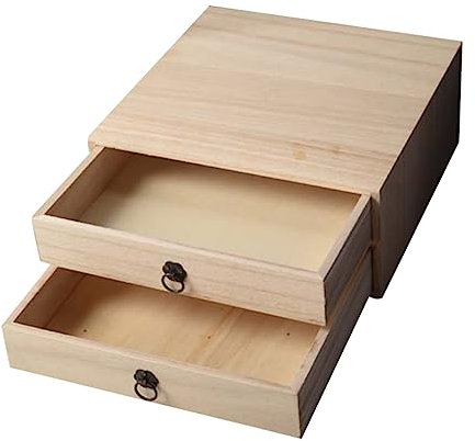 ORFOFE Holz-aufbewahrungsbox Mit Mehrschichtiger Lagerungsbehälter Für Schreibtischschubladen Kleinteilebox Aufbewahrungsbehälter Für Tägliche Kleinigkeiten