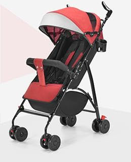 OHMG Kids Kinderwagen mit Babywanne,2 in 1,ultrakompakt,Kompakter Buggy mit Schultergurt,5-Punkt-Gurtsystem,22 kg,Einhandbedienung,Verstellbare Rückenlehne,Motorhaube,Korb,Fußbremse