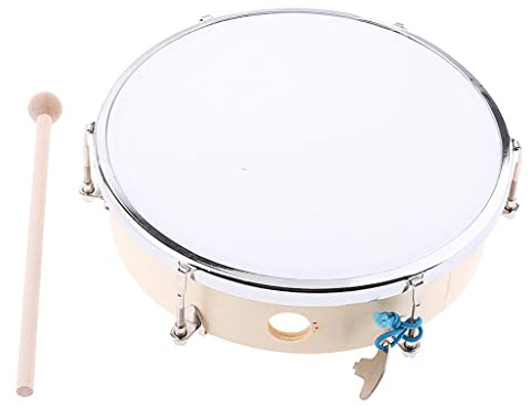 Stimmbare Handtrommel Hand Percussion Schlägel Trommel mit verstellbarem Schlüssel Spielzeug 20,3 cm
