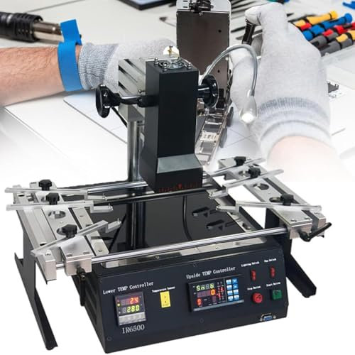 Station De Reprise Ir6500,Station De Travail Professionnelle De Réparation De Cartes,Machine De Soudage Par Refusion 1250W, Station De Reprise Infrarouge Bga,Machine Soudage Par Chauffage Infrarouge