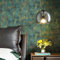 Blue Non-Woven Wallpaper 44 x 305 cm Concrete Self-Adhesive Concrete Wallpaper Industrial Dark Blue Gold Metallic Industrial for Bedroom Living Room