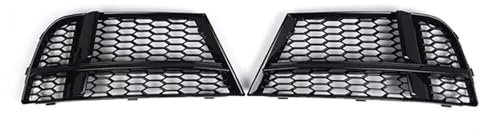 Auto-Frontstoßstange, Nebelscheinwerfer-Racing-Kühlergrill, kompatibel for Audi A3 8V S-Line Limousine 2017 2018 2019, 1 Paar Wabennetz-Nebelscheinwerfer-Kühlergrillabdeckung