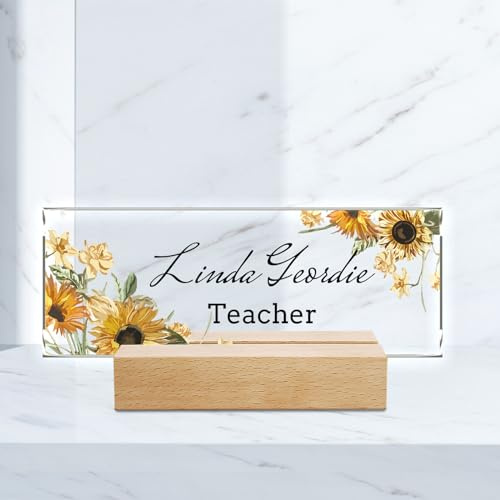 Personalisierte Schreibtisch Namensschild benutzerdefinierte Namensschild für Haus, Schreibtisch, Lehrer, Chef, Arbeit Schreibtisch Dekoration