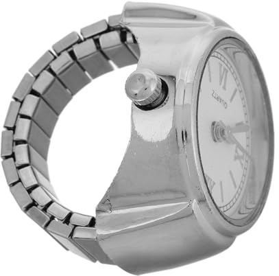 FOMIYES Elegante Fingeruhr Neuartige Uhr Taschenuhren Für Männer Fingerringuhr Uhren Für Frauen Legierung Golden
