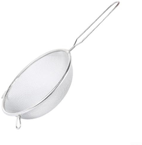 Colador de cocina de acero inoxidable perfecto para espolvorear azúcar glaseado o tamizar harina sin esfuerzo