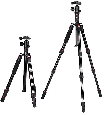 Treppiede telescopico professionale A2540P + 30P per fotografia, video, proiettore, binocolo e luci da pesca