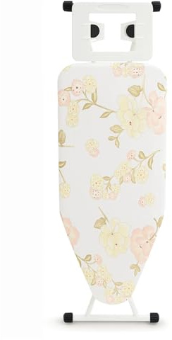 Ironing Board Foldable Universal Non Slip Ultra Lightweight Iron Board Adjustable Height Ironing Board Space Savier Ironing Table (Floral Pattern)