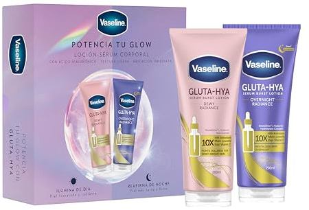 Vaseline Set Día y Noche Sérum Dewy Radiance y Loción Sérum Overnight Radiance