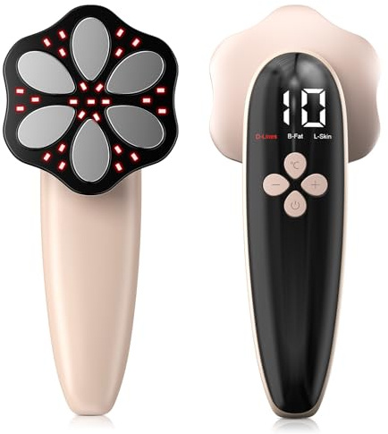Cellulite Massagegerät, Massage Anti Cellulite, Handmassagegerät Mit 3 Modi, VerfüGt über 6 MassageköPfe mit GrößEren Bereichen für Bauch, Taille, Arme, Beine, Gesäß und Rückenmassagefe