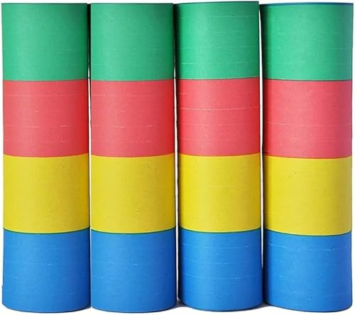 Generico 20 Rotoli Stelle Filanti di Carnevale in Carta Colorata – Decorazioni Feste, Compleanno, Laurea, Halloween, Facili da Pulire, Eco-Friendly