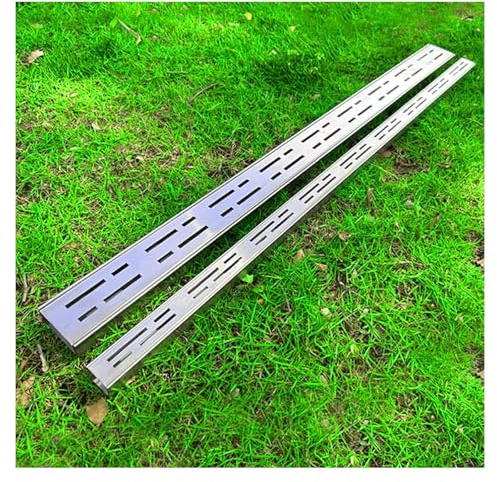 Canaletta scolo acqua piovana Canale Di Drenaggio Lineare A Forma Di U In Cemento Con Griglie, Drenaggio Per Trincee Esterne, Grondaia Per Pavimento，per Paesaggi Esterni(H3*W3.5CM/H1.18*W1.38IN)