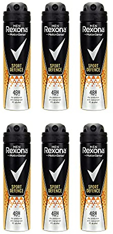 Rexona Sport Defence Deodorantspray män, 6-pack (6 x 150 ml)