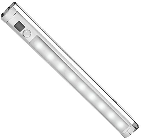 Maclean MCE166 Unterbauleuchte Lichtleiste Küchenlampe Schranklampe 9 LED SWD mit PIR 120 Grad Bewegungsmelder 360° Grad rotierbar